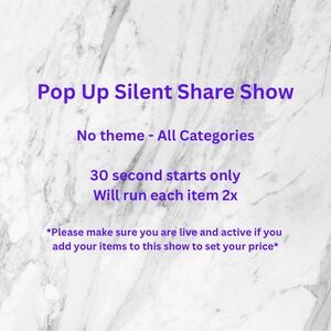 Pop Up Silent Share Show
